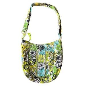 Vera Bradley Brights Retired Limes Up Pattern Adjustable Strap Crossbody Purse